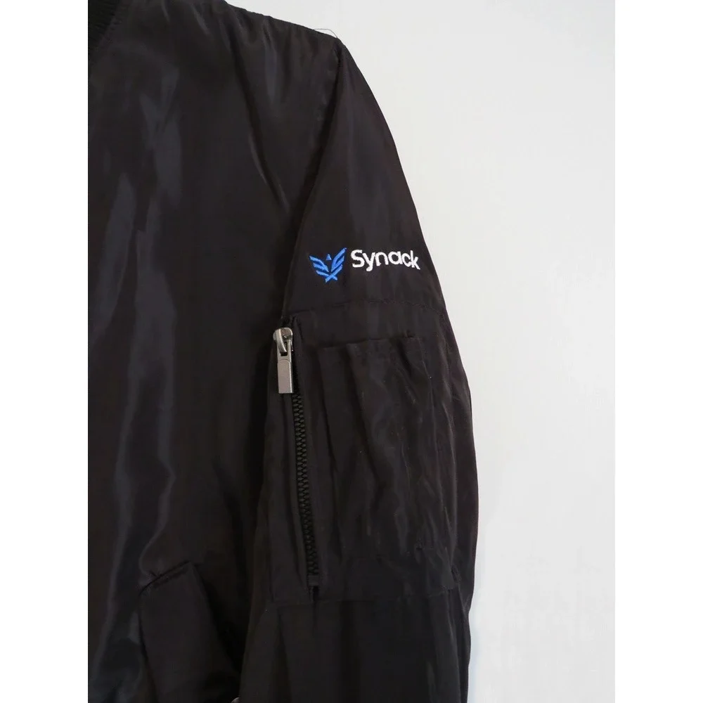 Fossa Apparel 1518 Wingover Bomber / Flight Jacket Sz Medium Marine Squadrom 163